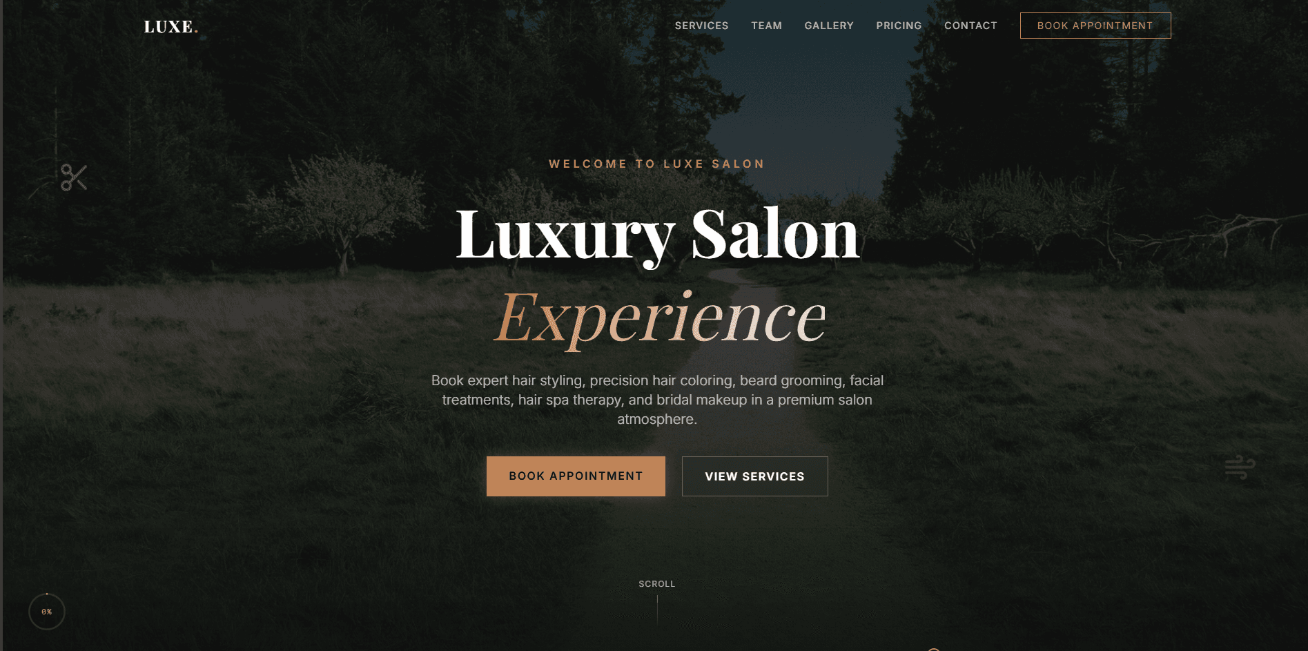 Luxe luxury brand website designed and developed by 2PixelCraft